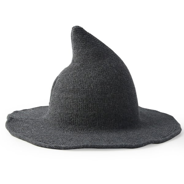 Kvinnor Häxhatt för Halloween Ull Hattar Bred brätte Spire Stickad style 1 M