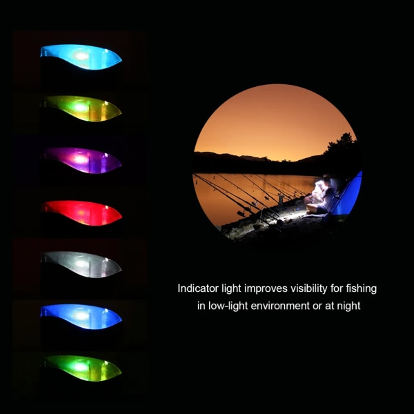 Fiske Swinger Karp Fiskebettindikator Swinger Digitalt fiskelarmdelar LED-bettindikator Upplyst Swingerfiskeredskap