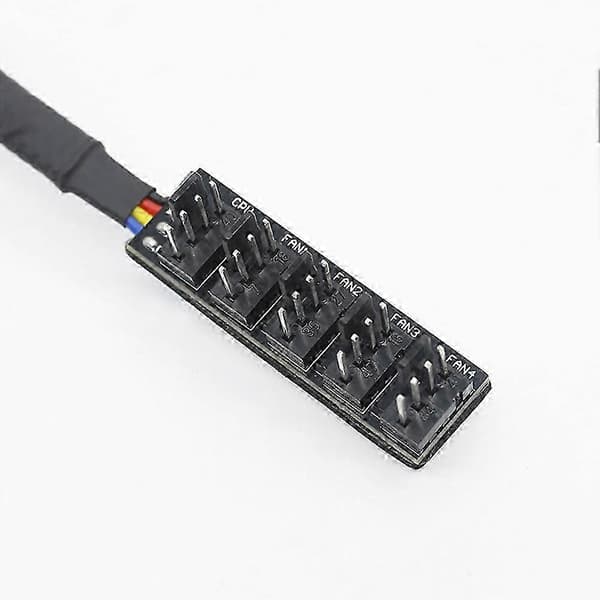 5-veis 4-pins CPU-kjølerkabinett PWM-kjølevifte strømkabelnav splitteradapter