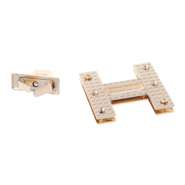 H Shape Spänne Vridlås Vridlås Lås DIY Läder Handväska Axelväska Hårdvara