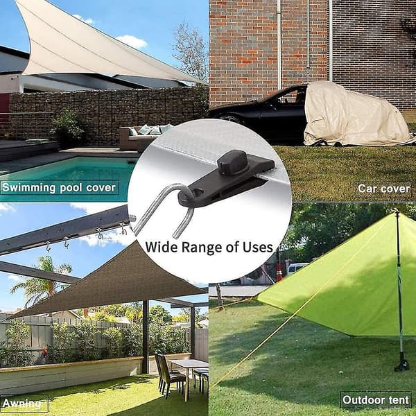 Tarpklämmor, 10 delar set låsklämmor Multifunktionssäkra tarpklämmor