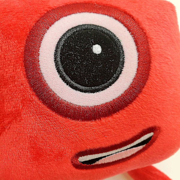 Numberblocks Plysch Mjukleksaker Muffad Plysch Doll For Kidsa red 1