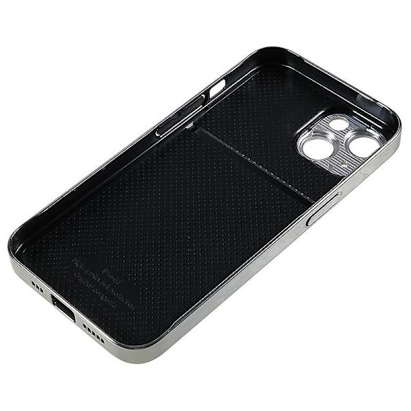 För Iphone 14 Plus Pu Läder + PC Bakre cover Slimt skyddande phone case White