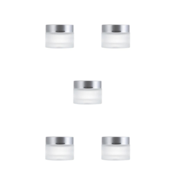 1/2/3/5 Multipurpose Matt Kosmetisk Ansiktskrukke - Holdbar og silvery 15g,1 5PCS