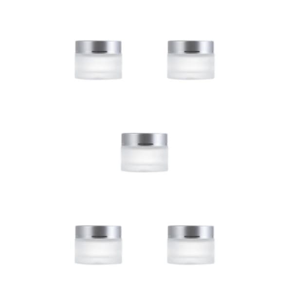 2/3/5 Multipurpose Matt Cosmetic Face Jar - Hållbar och silvery 15g,1 5PCS