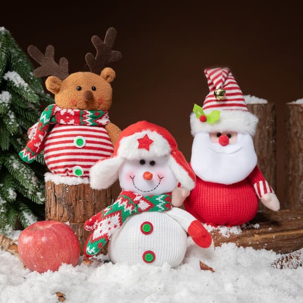 Jultomten Snowman Älg Äppleväska presentpåse