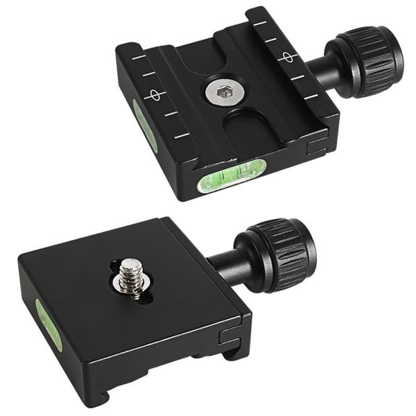 #50mm hurtigutløserplateklemme, universell kameramontering vater#