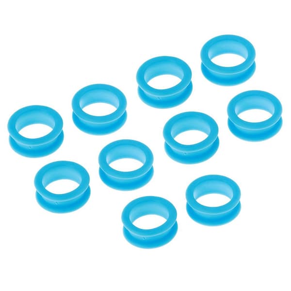 1/2/3/5 10x Barber Frisør Saks Fingerring Light Blue 10 pcs 5PCS