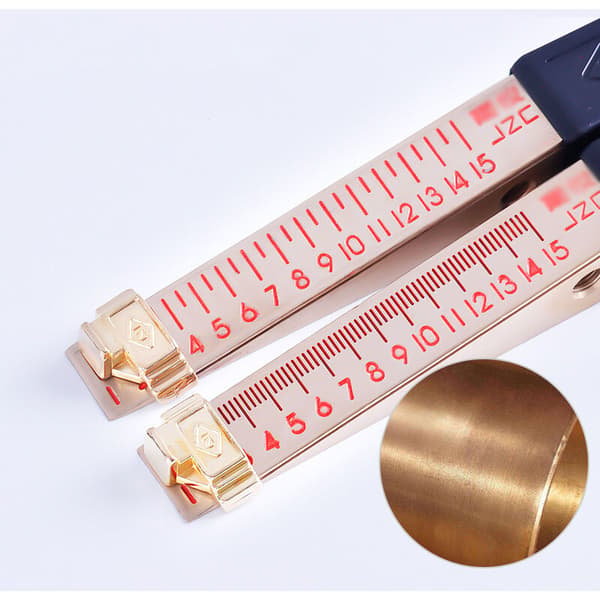 1-15 mm kileformet Vernier Tykkelsesmåler Afvigelse Planhed En