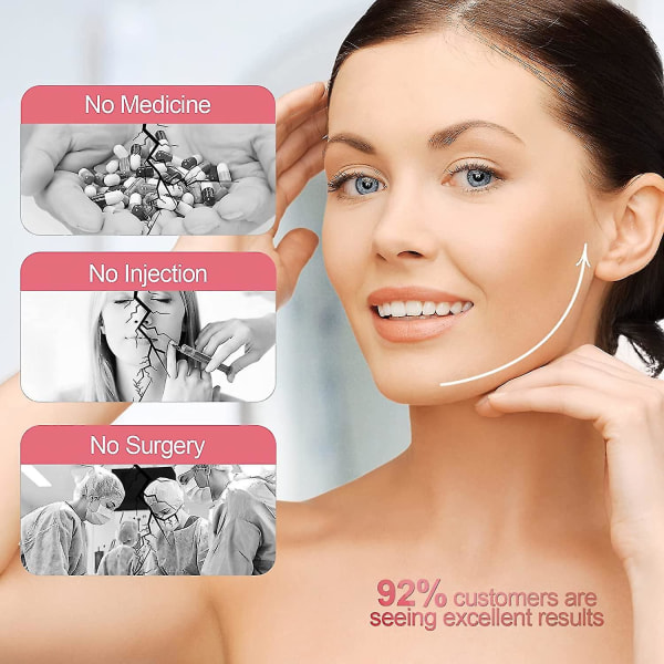 Double Chin Facial Slimming Belt V-formet Løfte Ansigtsstropper Løftemaske til at Fjerne Lovlinjer