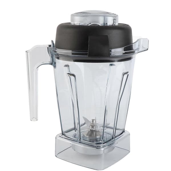 Blender erstatningsbeholder 48oz ABS gummi klar forseglet blenderkanne med rustfritt stålblad og lokk