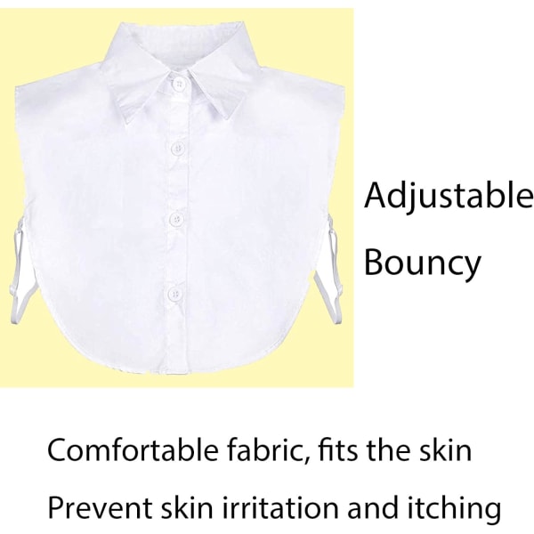 Fake Collar Avtagbar krage Insert Attachment Faux Collar Shirt