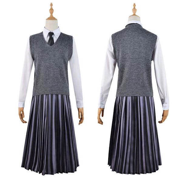 Naisten Wednesday Addams -mekko, Halloween-asumekko Style 3 M