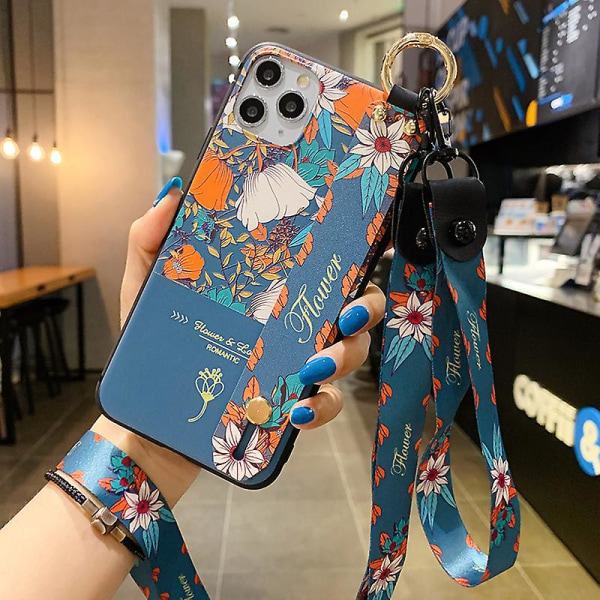 Applicer på smukt etui til Iphone 11 12 13 14 Pro Max 12mini Se 2020 7 8 Plus X Xs Max Soft Phone Holder Case Cover Mobiltelefon C