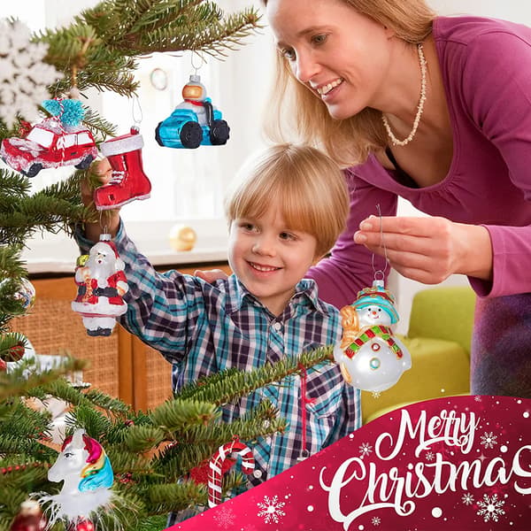 2 julgranskulor i plast Julgransdekor jul Snowman/2