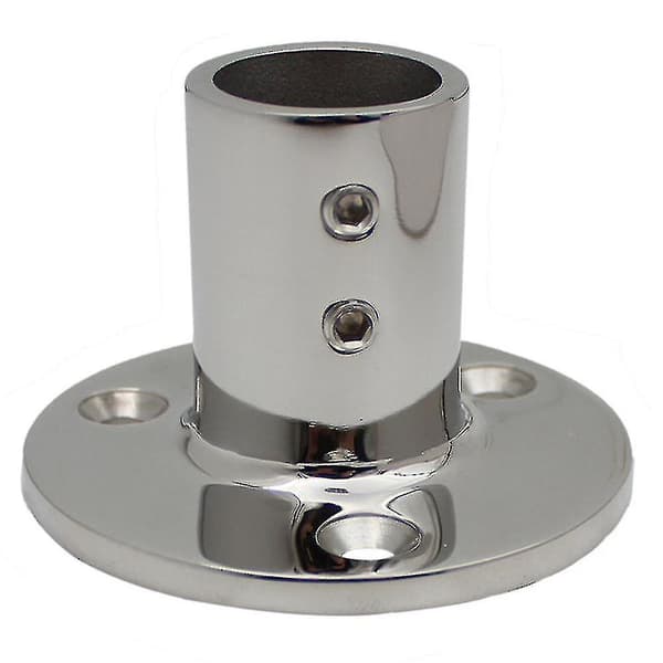 Boat Tube Pipe Base Rostfritt stål Marine Support Hardware, 25mm