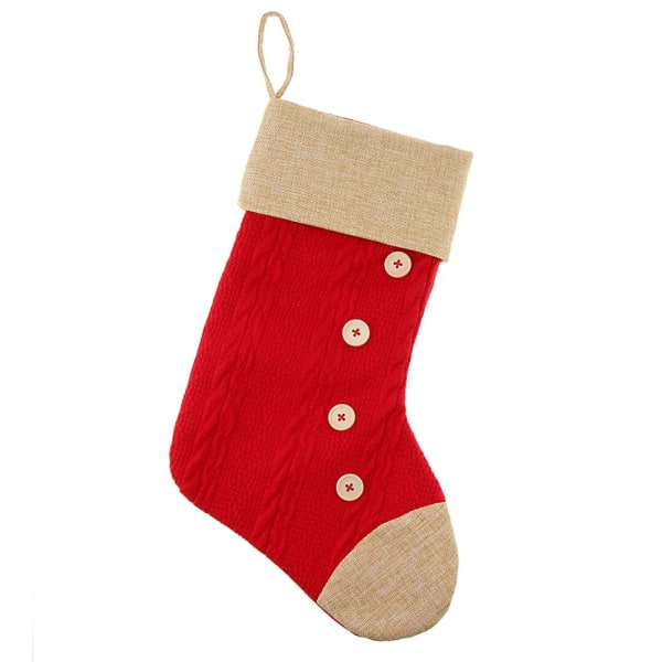 present-/godispåsar med julstrumpor för juldekorationer röd