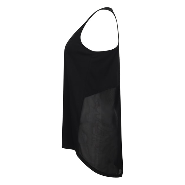 Tombo Dame/Dame Åben Ryg Vest Sort Black L