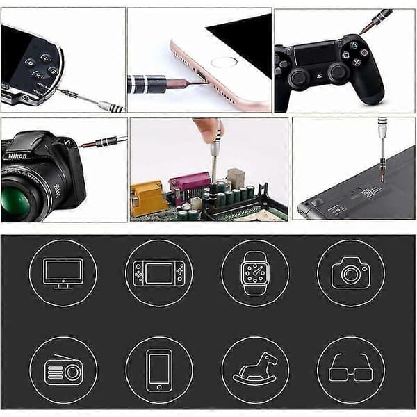 Præcisionsskruetrækker Præcisionsskruetrækkersæt, 60 i 1 sæt magnetisk skruetrækker, Torx-bit computerreparation til Macbook, Ps4 Pro, Iphone, Pc