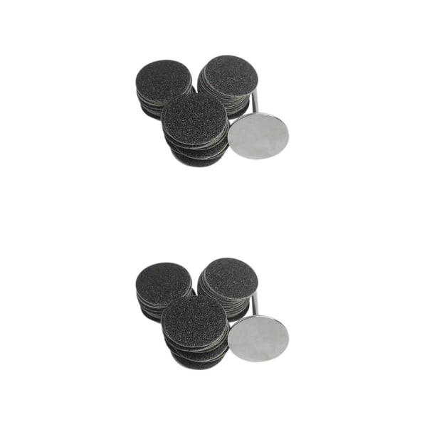 1/2/3/5 Erstatningspuder til elektrisk fodfil Effektiv og 25mm 80Grit 50 pcs 2PCS