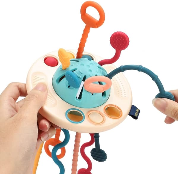 Baby Silikon Dragsko Interaktiv Leksak Montesso