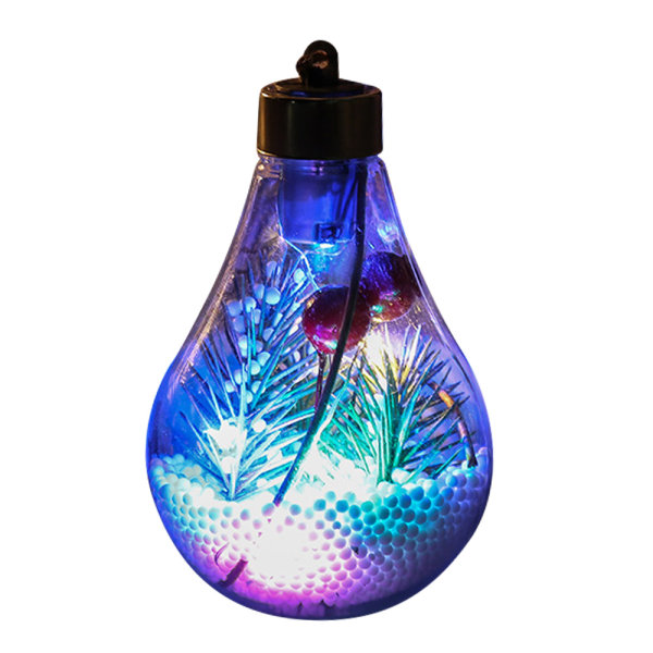 Christmas Led Transparent Julekugle Juletræspynt style 1