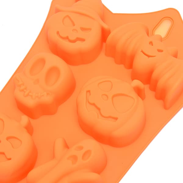 Halloween græskar silikoneform lys kage dekoration Fondant
