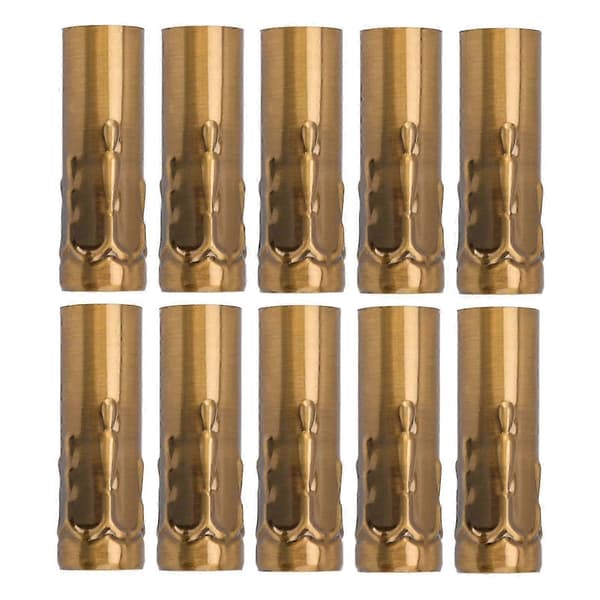 10 kpl E14 metalliputki kynttilälampun pidikkeelle Lampun kanta valaistustarvikkeet 25x80mm