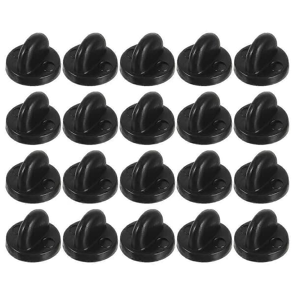 200 stk. hetter PVC-nålebaksider, erstatningsbrosjeklemme
