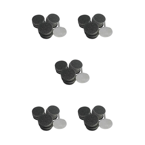 1/2/3/5 Sähköisen jalkaraspin vaihtotyynyt tehokas ja 25mm 80Grit 50 pcs 5PCS