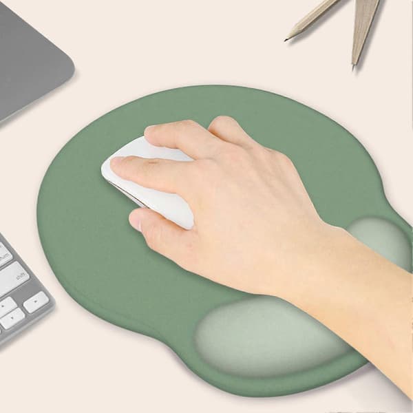 Datamusmatte Høy Elastisk Ergonomisk Håndleddsstøtte Sklisikker Silikon Vanntett Ensfarget Laptop Gaming Musematte Datatilbehør