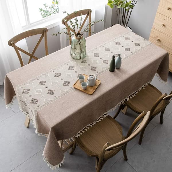 Elegant bomulddug i kinesisk stil Linned Cover