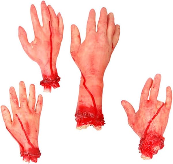 4st Halloween kroppsdelar skrämmande simulering realistisk Halloween