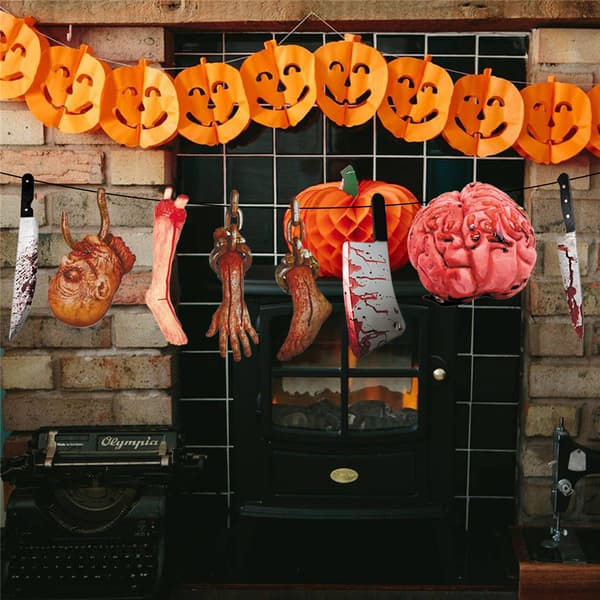 Party Broken Hands Banner Halloween Horror Dekor Ballonsæt