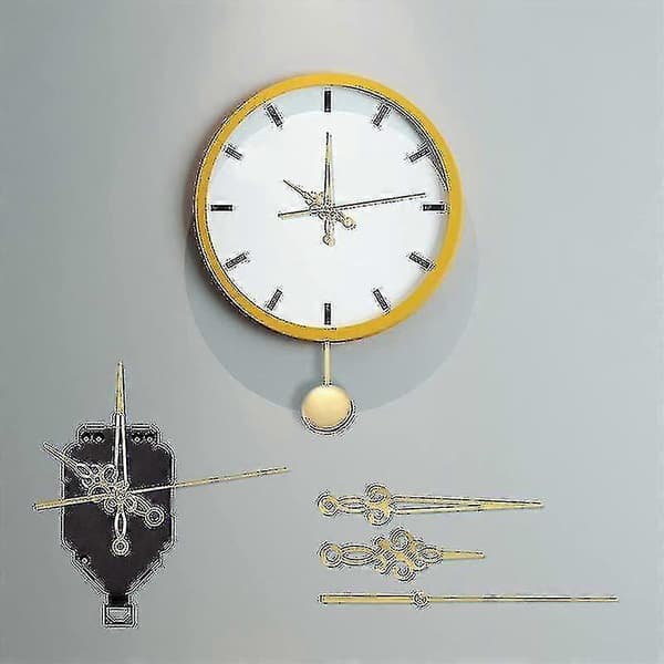 Væg Silent Pendul Kvarts Urværk, Pendul Urmekanisme Dele Motor Udskiftning Diy Re -GT