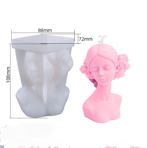 #2-pakning DIY - Stearinlysform - Silikonform for duftlys#