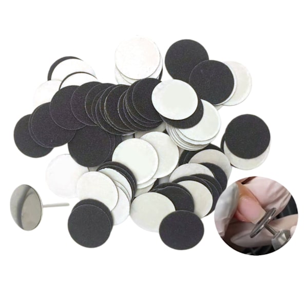 1/2/3/5 Sähköisen jalkaraspin vaihtotyynyt tehokas ja 35mm 240Grit 100 pcs 1 Pc