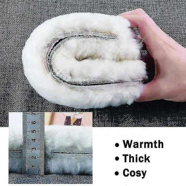 Håll dig varm Uppvärmd innersula Tjock Mjuk Vinter Snö Boots Pad Sula Cashmere Thermal innersulor För Man Kvinna Uppvärmning Innersula Insats 40