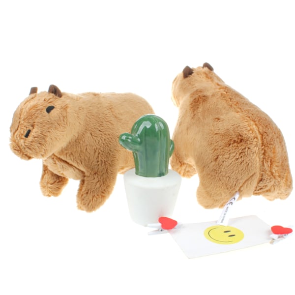 Fluffig Capybara Plyschleksak Kawaii Simulering Gosedjur Barn