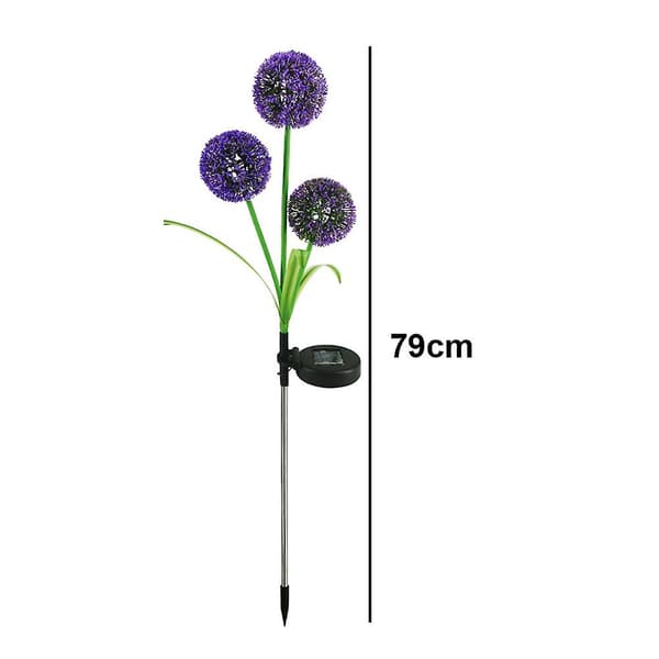 2 st Solar trädgårdslampor med maskrosblommor Designs för gården
