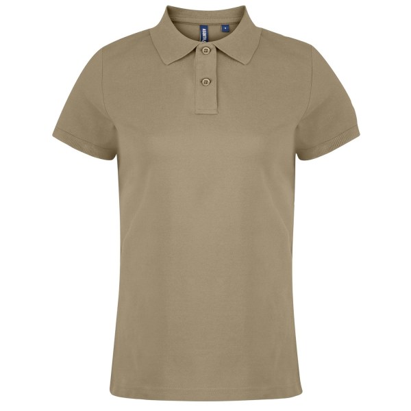 Asquith & Fox Naisten yksivärinen lyhythihainen pikeepaita Kh Khaki XS