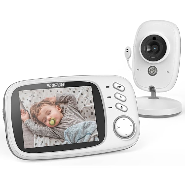 Baby , trådlös video med kamera, 3,2-tums HD-skärm