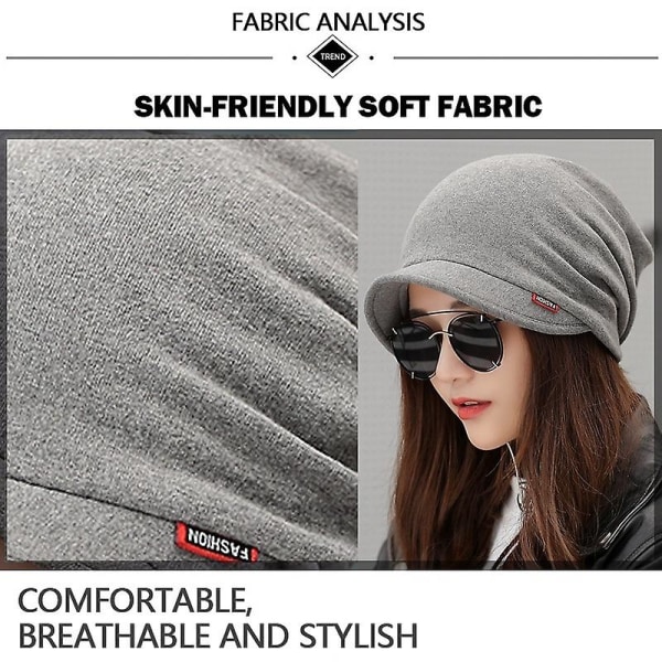 4 farger Damemote Skjerf&hatt med dobbel bruk Skjerflue Ny ensfarget Holde varm Peak Cap Casual Tide Høst Vinter Åkerfräkne Caps Varme og tykke Red