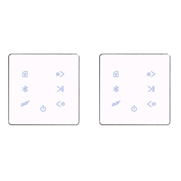 2x Bluetooth Forstærker I Væg Usb Sd Kort Musikpanel Baggrundslydsystem Stereo Hotel Restaur