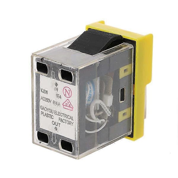 KJD6 5E4 Vanntett Elektromagnetisk Bryter Magnetisk 250V 6A Strømbruddsbeskyttelse Verktøybryter Startknappbryter