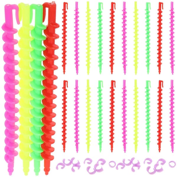 26 stk. Spiralpermanentstaver for frisørstyling og krølling