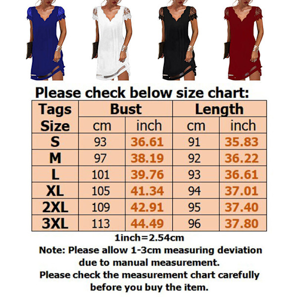 Kvinner Inni Kjole Korte Kjoler White M