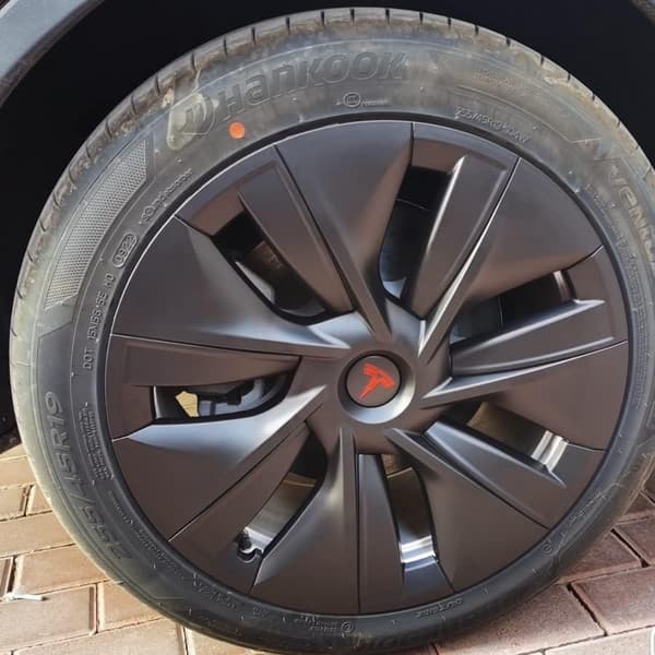 Hjulnavkapslar Cover (4st) för KAVANIC Tesla Model Y Model 3 Modifiering Cover (svart/mattsvart) Red / Matte Black