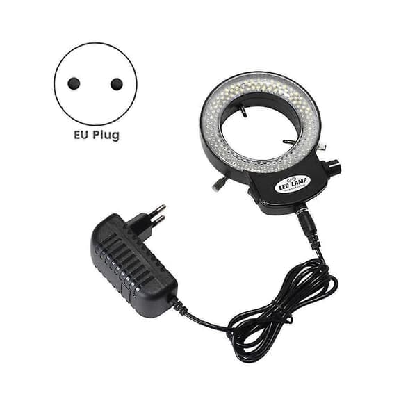 Mikroskoplys - Ringlys Justerbart 144 Lampeperler LED Industrielt Mikroskop Ringbelysning -