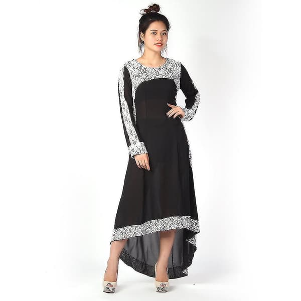 Høyklasses elegant lang maxi festkjole for kvinner